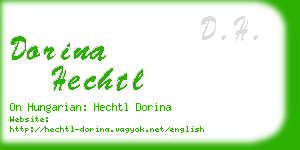 dorina hechtl business card